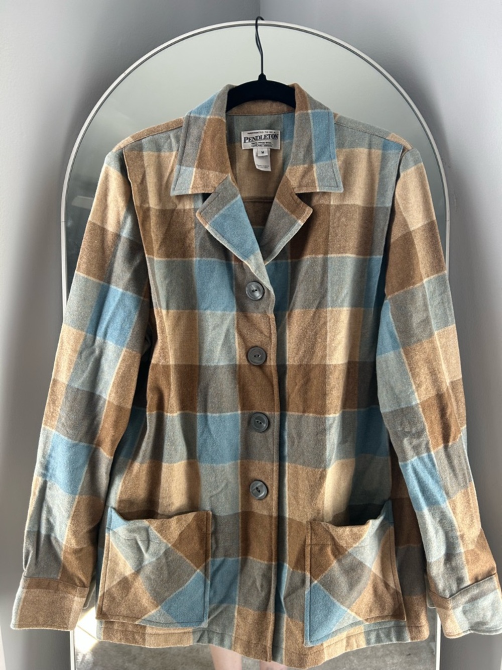 Vintage Pendleton Blue and Brown 49er Jacket